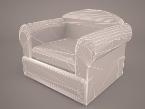 cushy lounge seat 3D Model