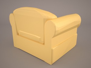 cushy lounge seat 3D Model
