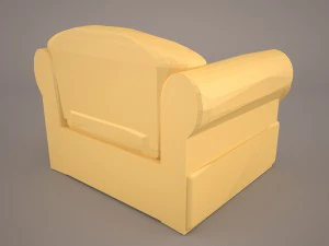 cushy lounge seat 3D Model