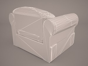 cushy lounge seat 3D Model