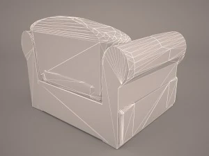 cushy lounge seat 3D Model