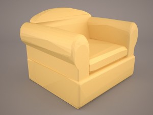 cushy lounge seat 3D Model