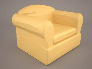 cushy lounge seat 3D Model