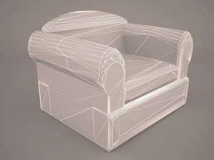 cushy lounge seat 3D Model