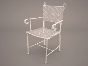 wrought iron chair 3D Model
