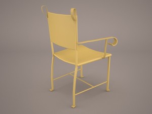 wrought iron chair 3D Model