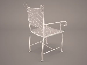 wrought iron chair 3D Model