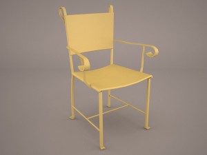 wrought iron chair 3D Model