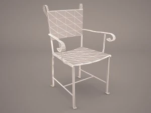 wrought iron chair 3D Model