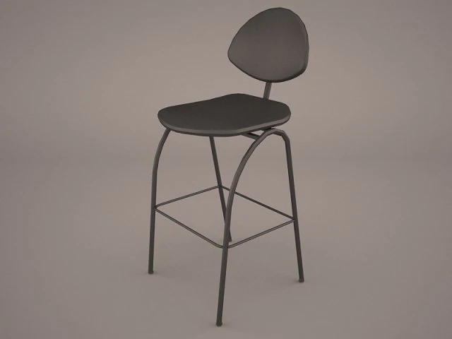 september bar stool 3D Model .c4d .max .obj .3ds .fbx .stl .blend