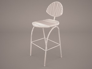 september bar stool 3Dモデル