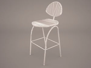 september bar stool 3D Model