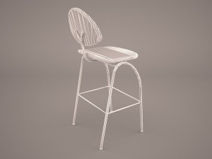september bar stool 3Dモデル