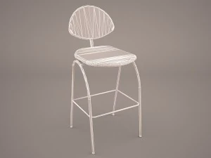 september bar stool 3D Model