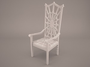 chippendale dining chair Modèle 3D