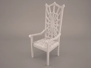 chippendale dining chair 3D Model