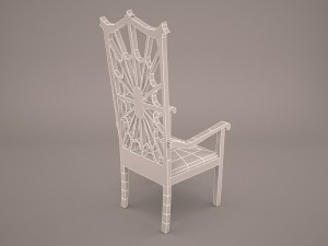 chippendale dining chair Modèle 3D