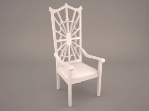 chippendale dining chair 3D Model