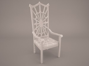 chippendale dining chair Modèle 3D