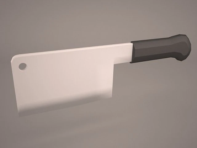 тесак 3D Модель .c4d .max .obj .3ds .fbx .stl .blend 