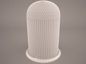 clock book shelf 3D Model