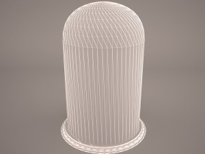 clock book shelf 3D Model