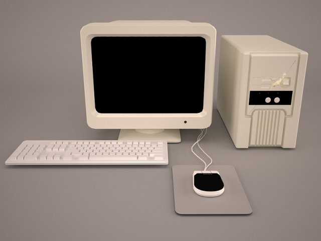 old pc compaq deskpro 3D-Modell .c4d .max .obj .3ds .fbx .stl .blend 