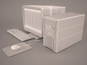 old pc compaq deskpro 3D Model
