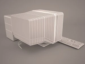 old pc compaq deskpro 3D Model