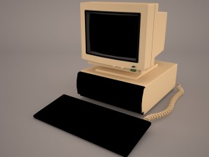 old pc compaq deskpro 3D Model