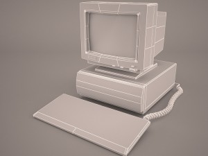 old pc compaq deskpro 3D Модель