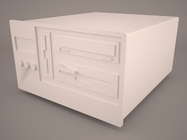 old pc compaq deskpro 3D Model .c4d .max .obj .3ds .fbx .stl .blend 