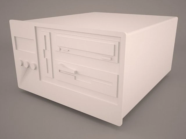 old pc compaq deskpro 3D Model .c4d .max .obj .3ds .fbx .stl .blend 
