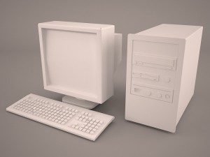 old pc compaq deskpro 3D Model