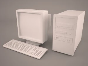 vieux pc compaq deskpro Modèle 3D