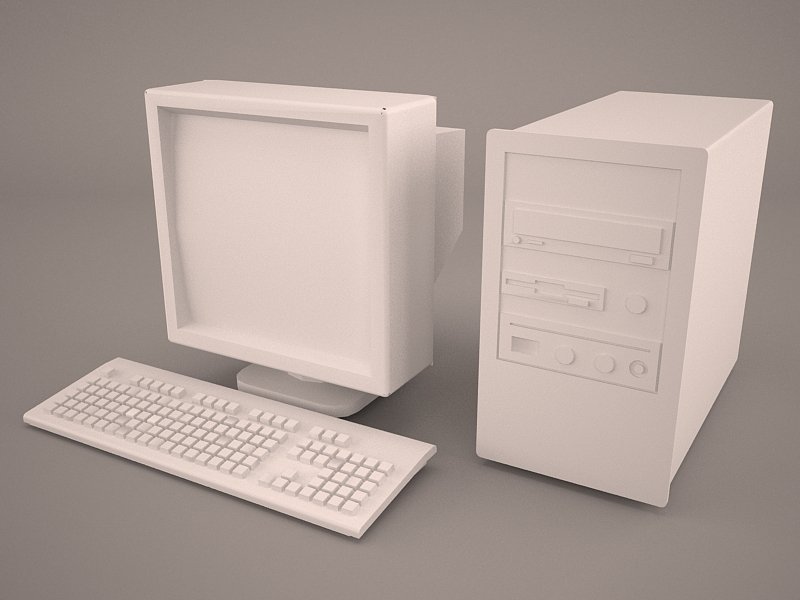 Old Pc Compaq Deskpro 3d Model In Computer 3dexport