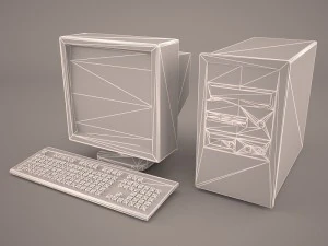 old pc compaq deskpro 3D Model