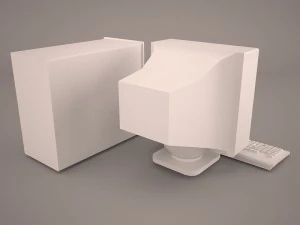 old pc compaq deskpro 3D Model
