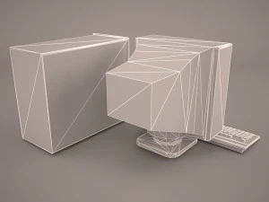 old pc compaq deskpro 3D Model