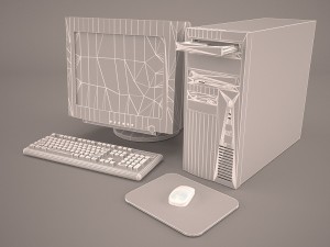 old pc compaq deskpro 3D Model