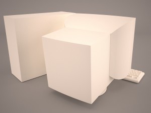 old pc compaq deskpro 3D Model
