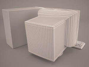 old pc compaq deskpro 3D Model