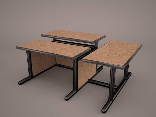 computer desk Modelo 3D .c4d .max .obj .3ds .fbx .stl .blend 