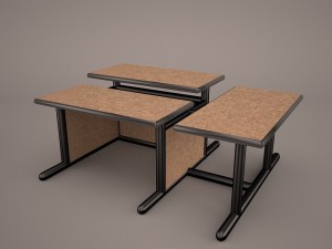 computer desk 3D मॉडल