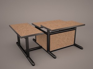computer desk Modelo 3D