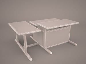 computer desk Modelo 3D