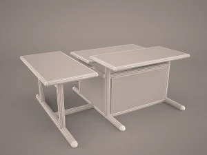 computer desk 3D Model