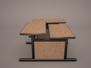 computer desk Modelo 3D