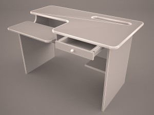 computer desk Model 3D