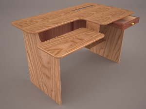 computer desk Model 3D